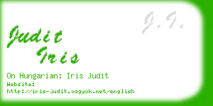 judit iris business card